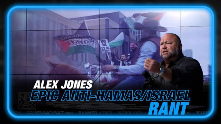 Epic Alex Jones anti-Hamas/Israel rant