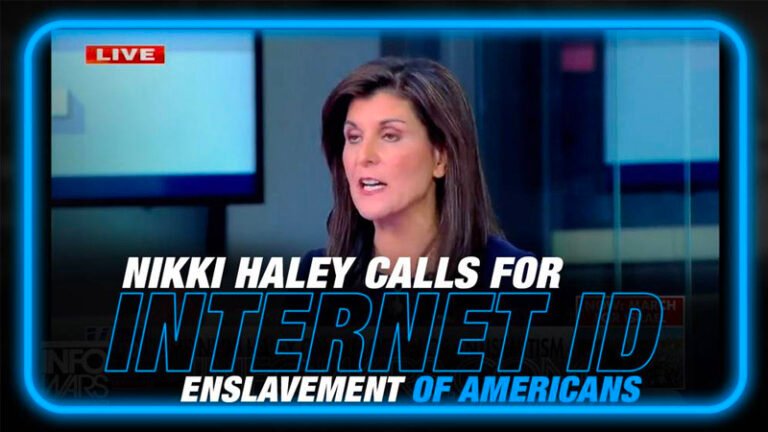 Video: WEF front witch Nikki Haley calls for Americans to be enslaved to Internet ID