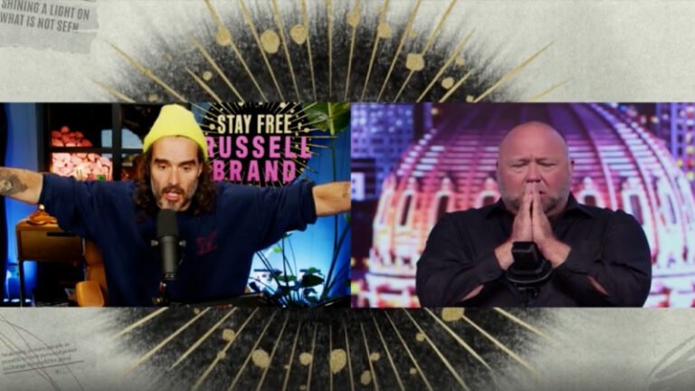 WATCH LIVE: Independent Media Crushing the New World Order: Russell Brand Vs.  Alex Jones