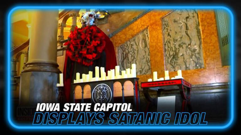 Alex Jones reveals secrets behind satanic idol on display at the Iowa State Capitol