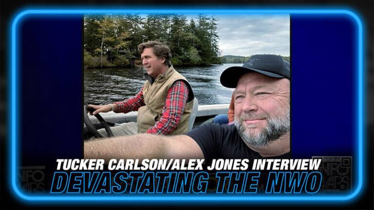 Interview with Tucker Carlson/Alex Jones Destroys the New World Order!