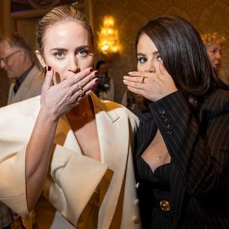Emily Blunt and Selena Gomez Poke Fun at Golden Globes Lip Reading-Gate