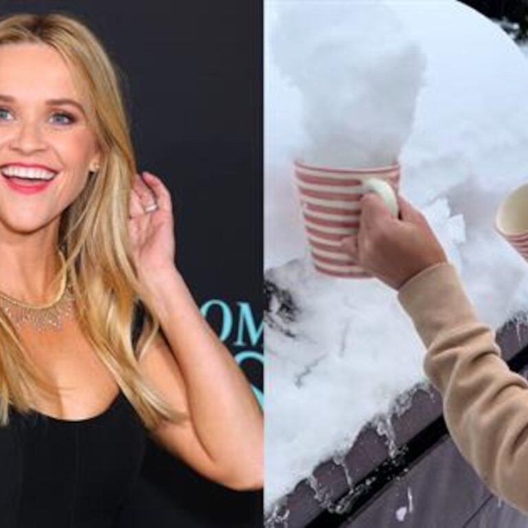 Reese Witherspoon Sends Fans Into a Frenzy After Eating Snow