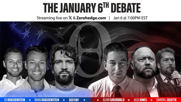 NOW LIVE: Alex Jones, ZeroHedge host on January 6, debate!  Major guests collide in a must-watch broadcast!