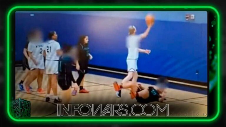 Video: Tranny throws girl to the ground during basketball game