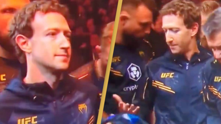 Mark Zuckerberg’s incredibly ‘awkward’ appearance at the UFC has become a meme
