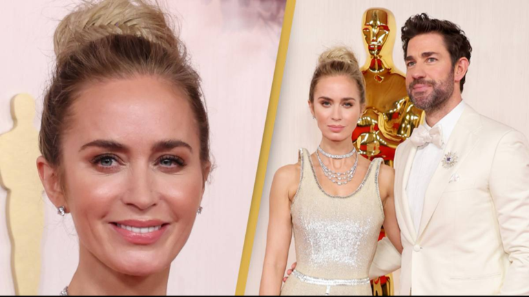 Strange detail on Emily Blunt’s Oscars dress has left fans baffled