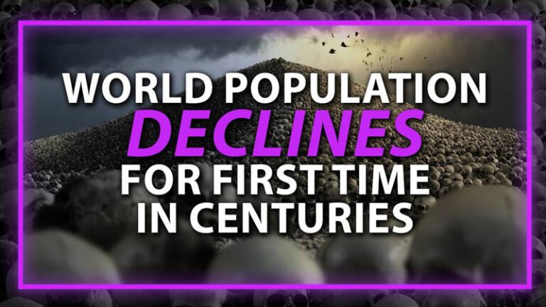 The world’s population is declining for the first time in centuries, while the globalist cull operation continues to accelerate
