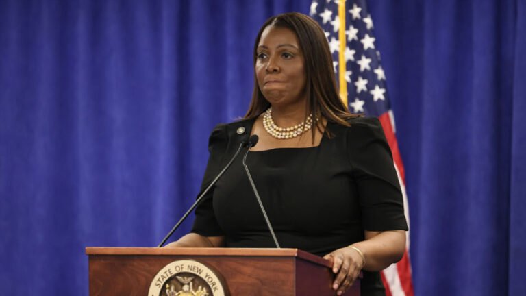 “TRUMP!”  Chants ring out at NY AG Letitia James’ FDNY event
