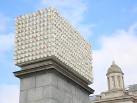 A monument to trans and non-binary life graces Trafalgar Square