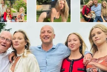 Lottie Moss reunites with half-sister Kate as they celebrate dad's 80th birthday after family row over OnlyFans