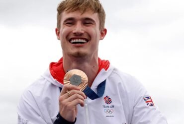 Olympic divers Jack Laugher and Noah Williams show off medals in X-rated snap as they pose naked on OnlyFans