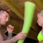 Paige VanZant Shares Behind The Scenes Footage Of Power Slap Preparations As Husband Hits Her With Foam Hose