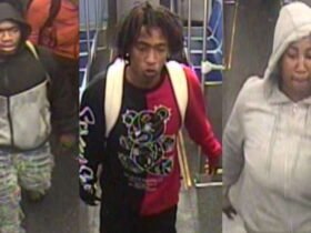 Police are hunting three suspects in a Red Line robbery