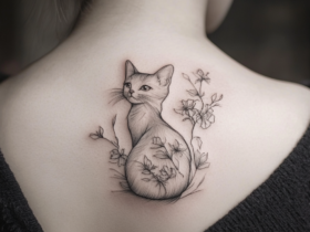 The Sleek Simplicity of Cat Outline Tattoos – IMAGELLA