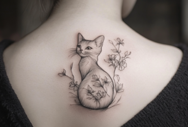 The Sleek Simplicity of Cat Outline Tattoos – IMAGELLA