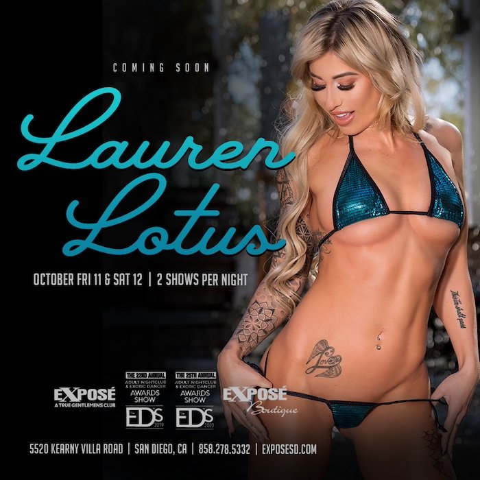 LAUREN LOTUS IN EXPOSÉ GENTLEMEN'S CLUB SAN DIEGO