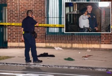 Man killed, one injured in double shooting near chinatown police headquarters: police