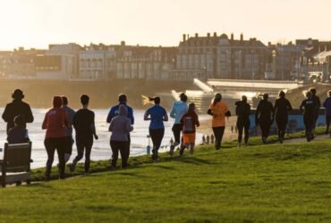 A parkrun event in Newcastle, UK