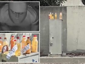 'Piss Bandit', who taunts locals with urine bottles, is California's biggest threat