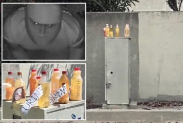 'Piss Bandit', who taunts locals with urine bottles, is California's biggest threat