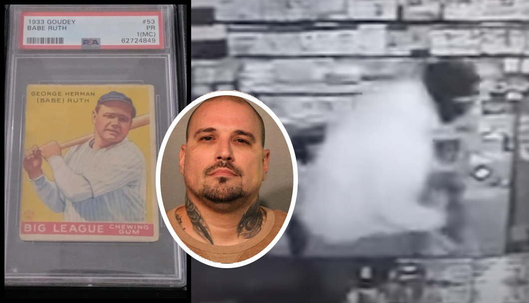 18-time convicted felon gets six years in prison for stealing rare baseball cards