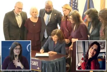 Hochul signs 'Melanie's Law' to close legal loophole in New York after murder of domestic violence victim's daughter