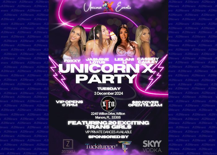 Leilani Li hosts Unicorn X Party at Club Xtra in Florida