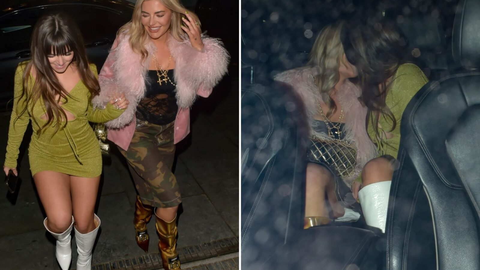 Love Island's Megan Barton Hanson makes out with OnlyFans star in a taxi after split from Towie's Demi Sims