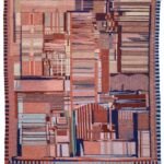 a Navajo weaving replicating the patterns of a Pentium core processor