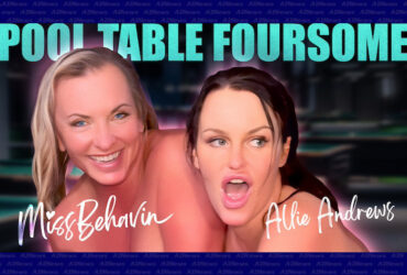 Missbehavin presents: pool table foursome