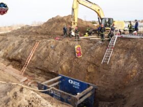 Two workers rescued from trench at Centennial construction site