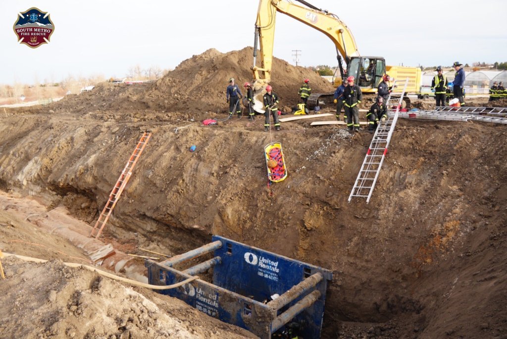 Two workers rescued from trench at Centennial construction site