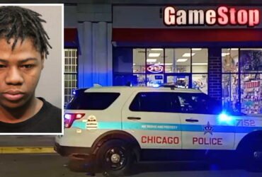 A police helicopter tracks GameStop robbers from Rogers Park to the Far South Side