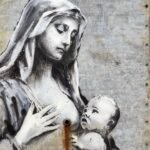 Banksy shares enigmatic works of art of Madonna and child