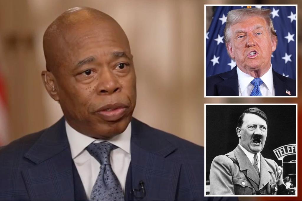 Eric Adams slams the Dems for comparing Trump to Hitler