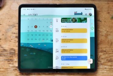 Google Pixel Fold review - Calendar