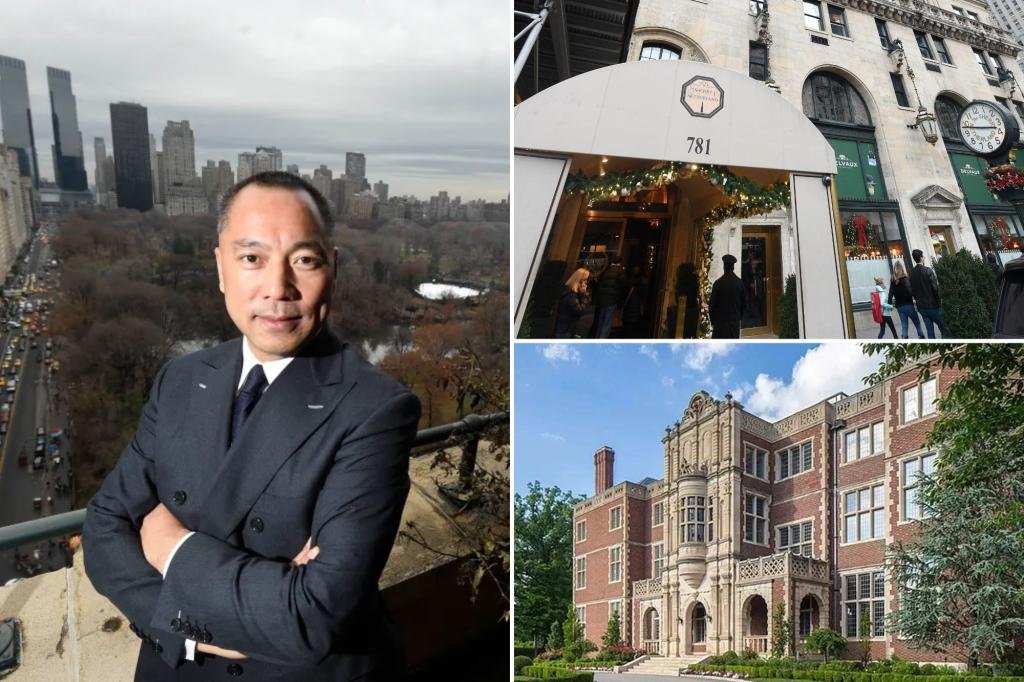 Guo Wengui's homes in NYC and NJ are now for sale