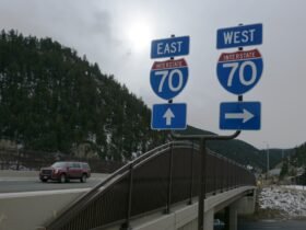 I-70 closed in the mountains due to snowy roads