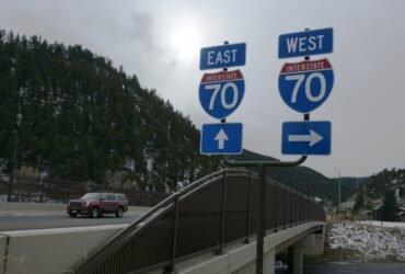 I-70 closed in the mountains due to snowy roads