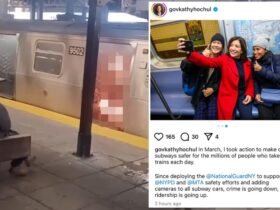 Kathy Hochul ripped for a tweet about improved subway safety after NYC's straphanger caught fire