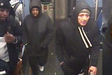 Police are searching for two men who robbed the victim at the Sheridan Red Line station