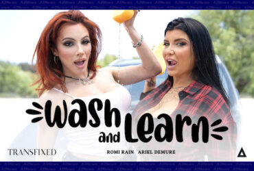 Romi Rain joins Transfixed in Steamy debut with Ariel Demure, Wash and Learn