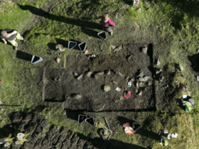 Viking women's graves excavated to find jewellery, coins and a 'filler stone'