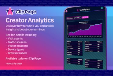 Wyoming, USA – Clip Page launches Creator Analytics