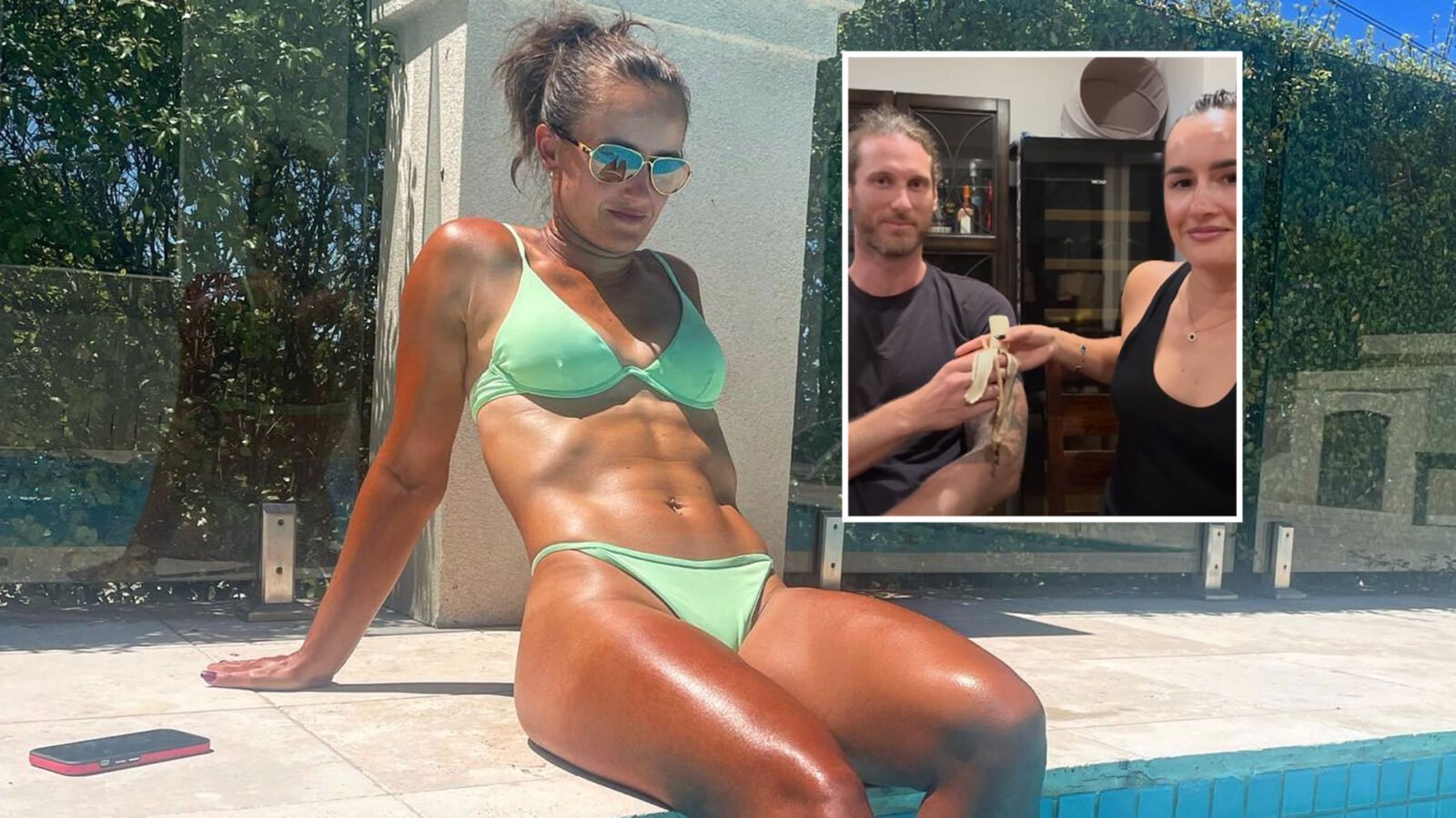 Australian Open star reveals she's divorcing her husband after setting up OnlyFans in bizarre video as he eats a banana