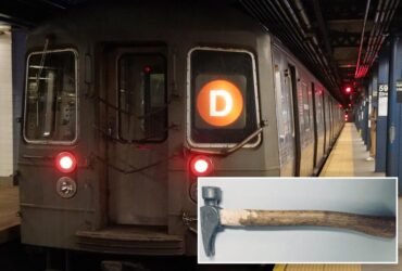 Brutal with 20 priors bashes teen with a hammer on NYC metro: agents