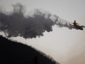 Civilian drone grounds LA firefighting plane