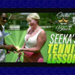 King Cobra stars in Seeka's tennis lesson