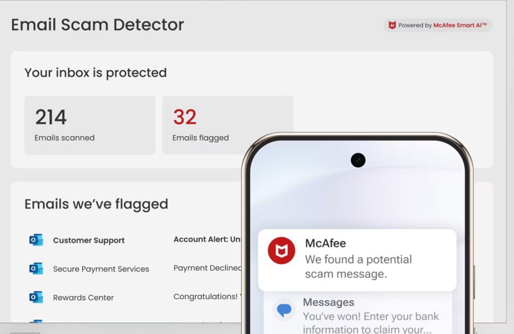 McAfee launches a scam detector to stop scams before they strike